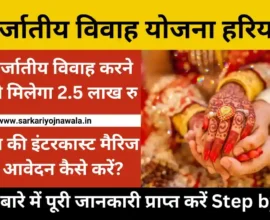 Inter Caste Marriage Scheme Haryana