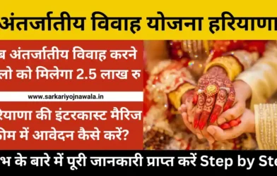 Inter Caste Marriage Scheme Haryana