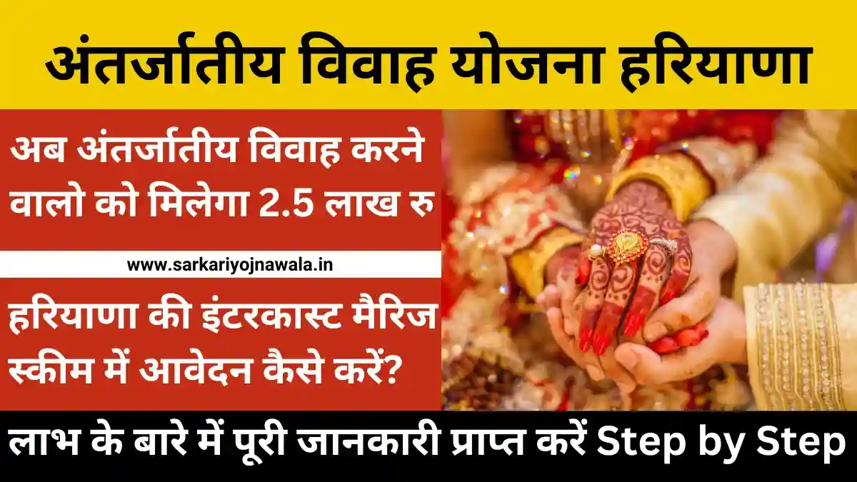 Inter Caste Marriage Scheme Haryana